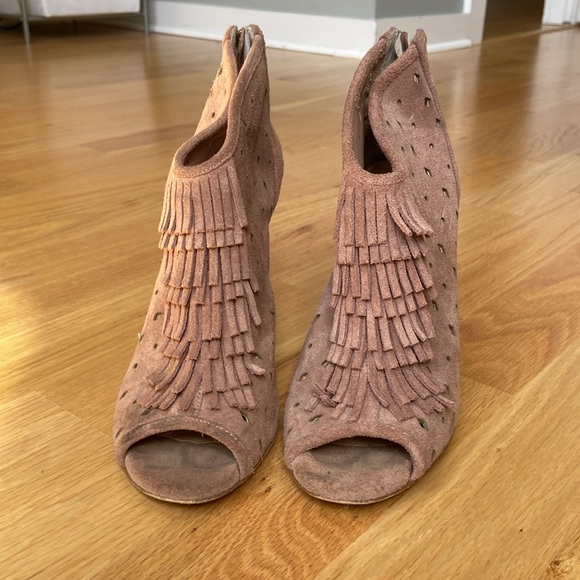 Jessica Simpson dusty rose suede booties - Picture 3 of 9